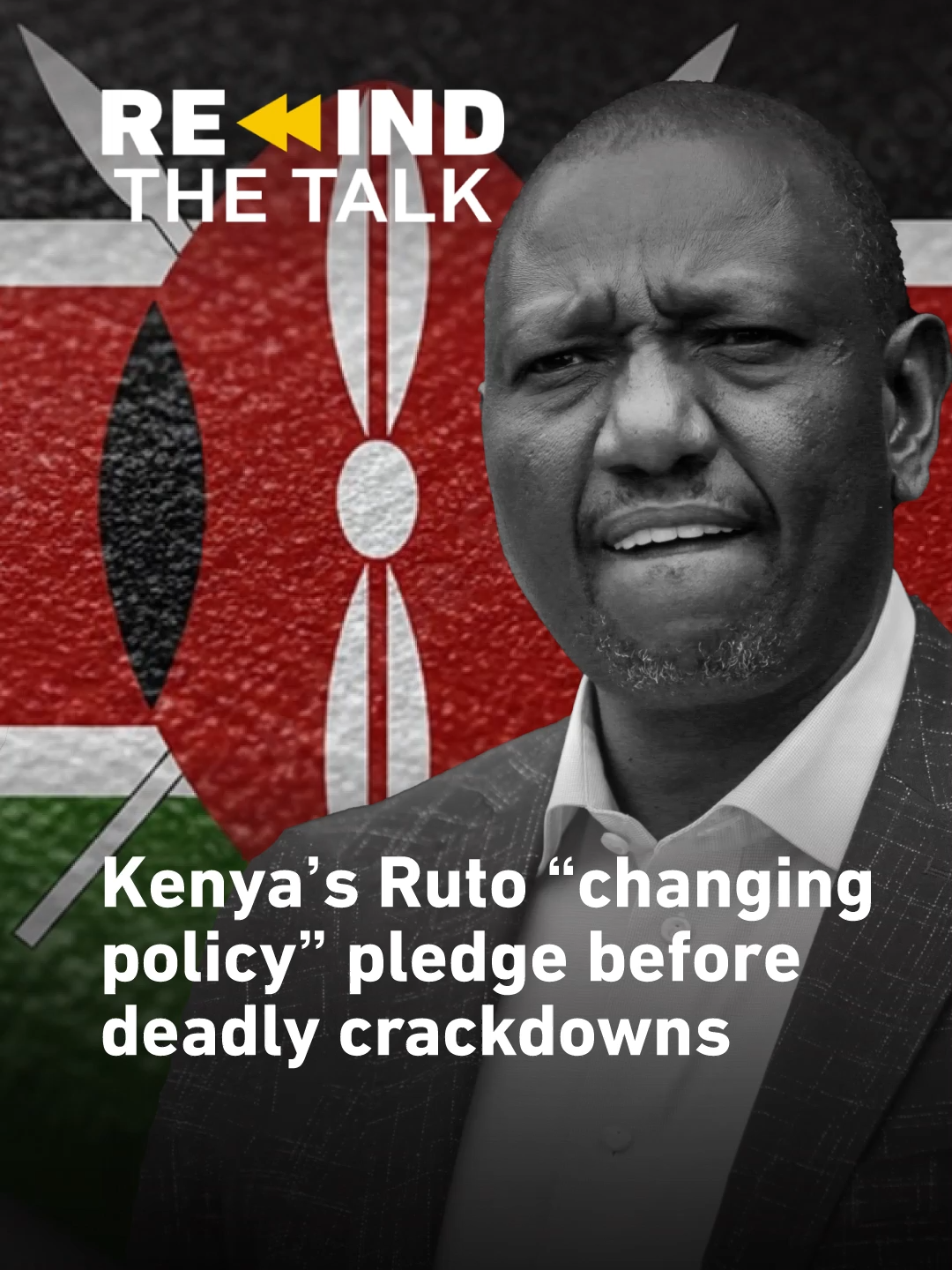 A post by @aljazeeraenglish on TikTok caption: Just weeks after taking office, Kenya’s President William Ruto told Talk to Al Jazeera about his plans to reform the police and fix public finances. . But on June 25, 2024, protests over tax hikes turned deadly. Rights groups say at least 60 people were killed when police opened fire. . Now, in 2025, as demonstrators return to mark that tragedy, violence and police brutality erupt again. . Rewind the Talk revives standout moments from Talk to Al Jazeera interviews, drawing on the past to shed light on today’s events. . #kenya #ruto