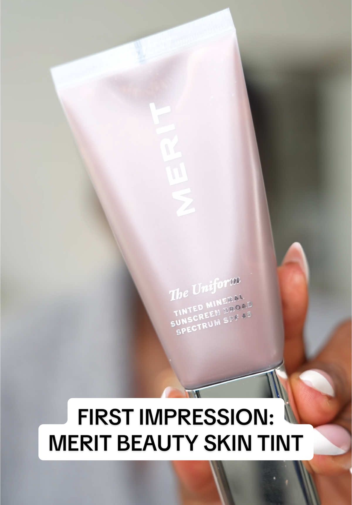 A post by @ on TikTok caption: Yeah, perhaps I need to get my hands on Cacao. #TintedMoisturizer #MERIT #SummerFoundation #MelaninMakeup #Melanin #SPF @MERIT Beauty  Follow my LTK @mena_adubea on the @shop.LTK app to view this post and get my exclusive app-only content! #liketkit #LTKStyleTip #LTKFindsUnder50 #LTKBeauty @shop.ltk https://liketk.it/5hr0n