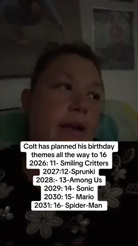 A post by @autism_mom_life on TikTok caption: Colt is a HUGE planner and he sticks to it. He started planning this years party a week after his party last year and he kept it all the same and that’s what we did #autismmomlife #autismacceptance #autismawareness #autism #planner 