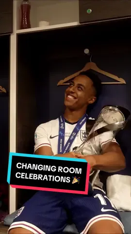 A post by @england on TikTok caption: 🕺🏆🏴󠁧󠁢󠁥󠁮󠁧󠁿❤️ #england #younglions #u21euro 