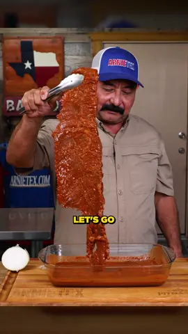 A post by @arnietex on TikTok caption: Secret RED CARNE ASADA marinade from my cookbook 📕
