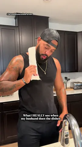A post by @daanawilliamson on TikTok caption: #SeventhGenerationPartner I know I’m not the only one who thinks this way 😏 with @Seventh Generation Dishwasher Detergent Packs, tackle our toughest messes so we can get Freaky Clean. Visit the link in my bio to get yours #ChorePlay