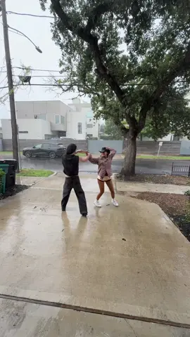 A post by @rhegancoursey on TikTok caption: it’s raining in Houston @matthew maxfield 