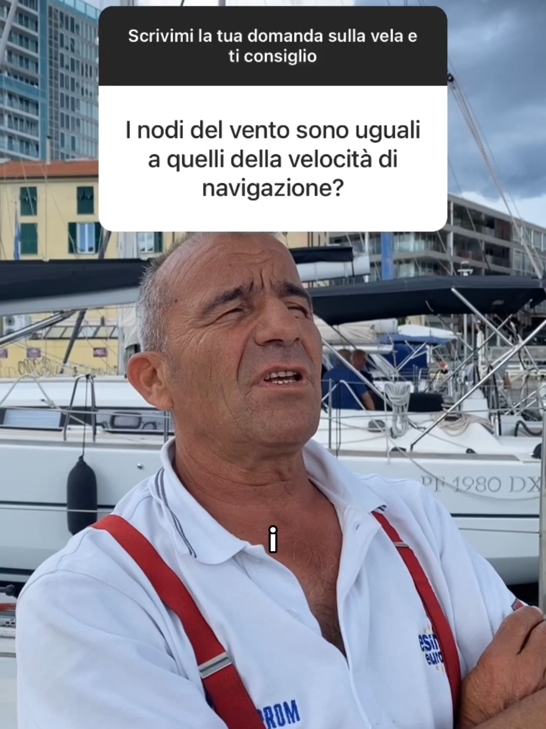 A post by @beppe.veirana on TikTok caption: Vuoi sapere una cosa pazzesca sulla velocità delle barche? Ti spiego cosa sono i nodi e come si calcolano per conoscere la velocità della barca. 🌬️ 👉🏻 Seguimi che ti consiglio dimensionevela #patentenauticaentro12miglia #beppeveirana #nautica #barcaavela #nomenclaturanautica #genova #regatavela #marinaio