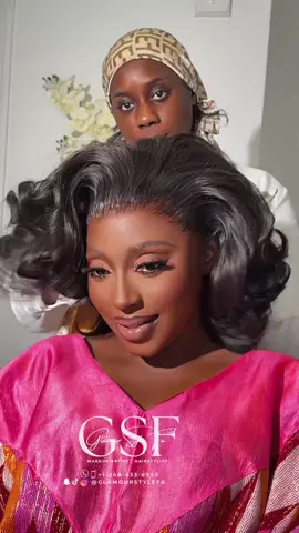 A post by @glamourstylefa on TikTok caption: 12 Inch body wave HD frontal #atlhairstylist #atlmua #sengaltiktoker🇸🇳 #sengaltiktok #fyp #pourtoi #dakarbuzz #senegalmakeup 