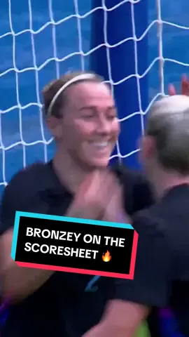 A post by @england on TikTok caption: Lucy Bronze 🤝 Scoring headers for England ❤️‍🔥 #england #lionesses #lucybronze #EnglandvsJamaica 