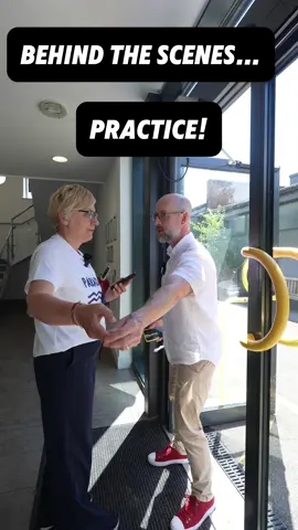 A post by @thegrammargoat on TikTok caption: Behind the Scenes! Filming an English language learning video isn’t always as easy as it looks! #outtakes #english 