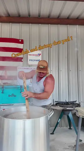 A post by @stalekracker on TikTok caption: Come along as we throw down these shrimp that peel, and what might just be our last crawfish boil of the year! #stalekracker #cooking #seafoodrecipes #crawfishboil #cajunrecipes #seafoodboil #seafood #foodie