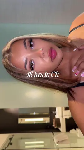 A post by @usernamelotus on TikTok caption: Quick charlotte weekend trip to visit my best friend and do some shopping. 🖤 #clt 