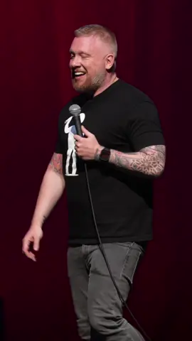 A post by @hwccliverpool on TikTok caption: Wheelchair Yoga 😂 Book tickets at www.hotwatercomedy.co.uk