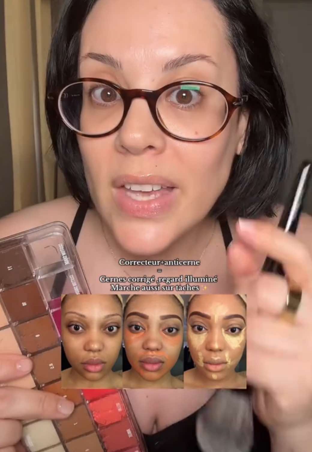 A post by @frenchtouchofmakeup on TikTok caption: Série spéciale PEAU NOIRE ✨ Épisode 1 : le teint  Pose bien tes questions pour l’épisode 2 ✨ #makeup #darkskin 