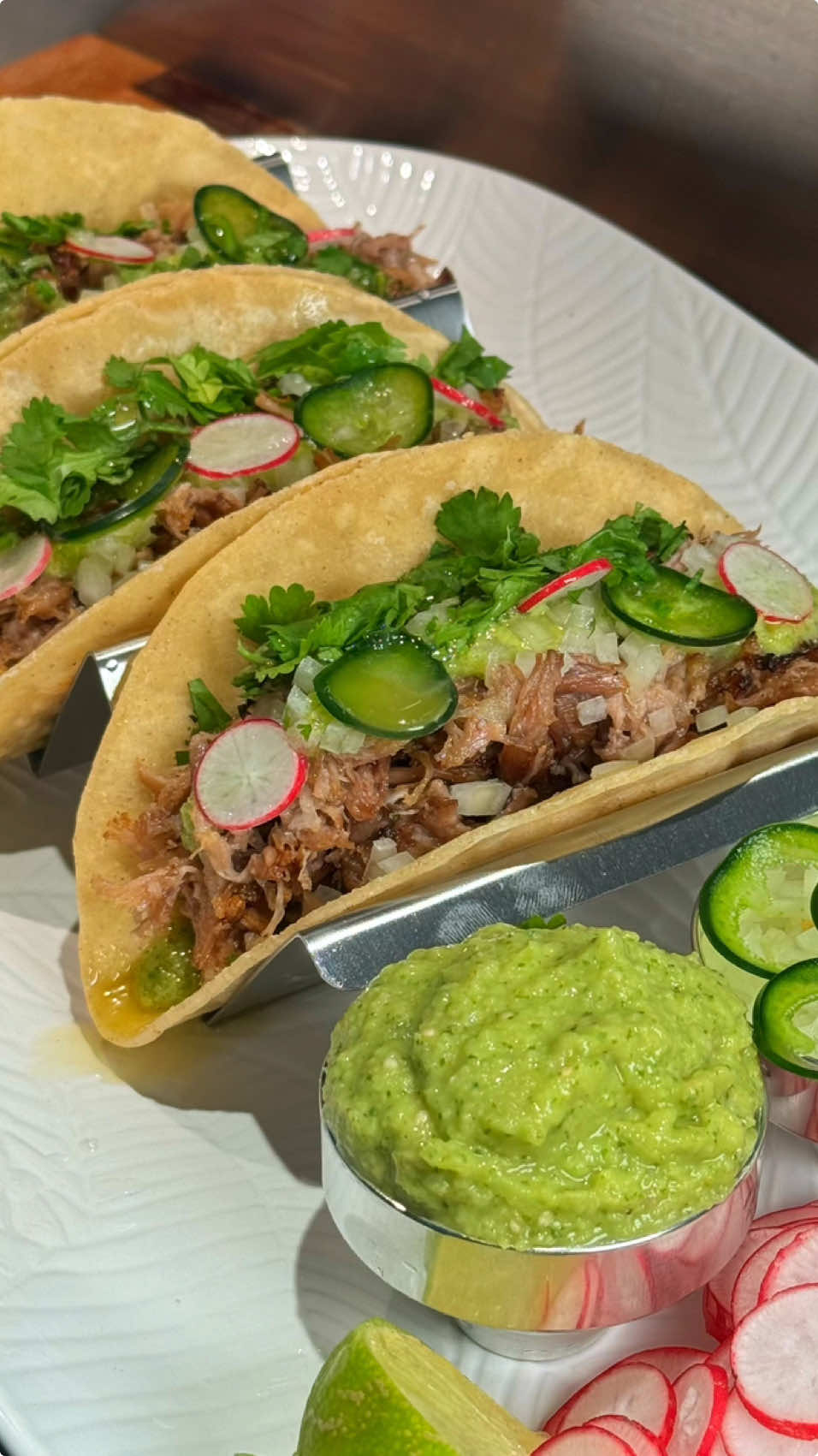 A post by @notorious_foodie on TikTok caption: Tacos de Carnitas 🇲🇽😍🔥 - full recipe and long form video now up on Substack, link in bio! #tacos #carnitas #easyrecipe #easyrecipes #dinnerideas #foodtok #cooktok #asmrfood #comfortfood #mexican #mexico #mexicanfood #pork 