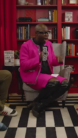 A post by @bobthedragqueen on TikTok caption: Why Do Black People Hate Musicals? Extended round table with @Amber Wallin @fury @Jazmyn W @Solomon Georgio out now on the Purse First Studios YouTube channel!