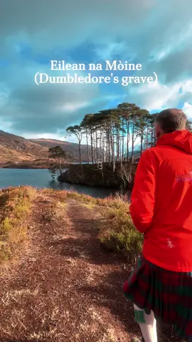 A post by @scotlandswild on TikTok caption: Discover the enchanting Eilean na Mòine, Dumbledore's final resting place, in the heart of Scotland's Loch Eilt... #EileanNaMòine #LochEilt #ScotlandTravel #VisitScotland #HiddenGems #ExploreScotland #MagicalPlaces #scotland #scotlandswild