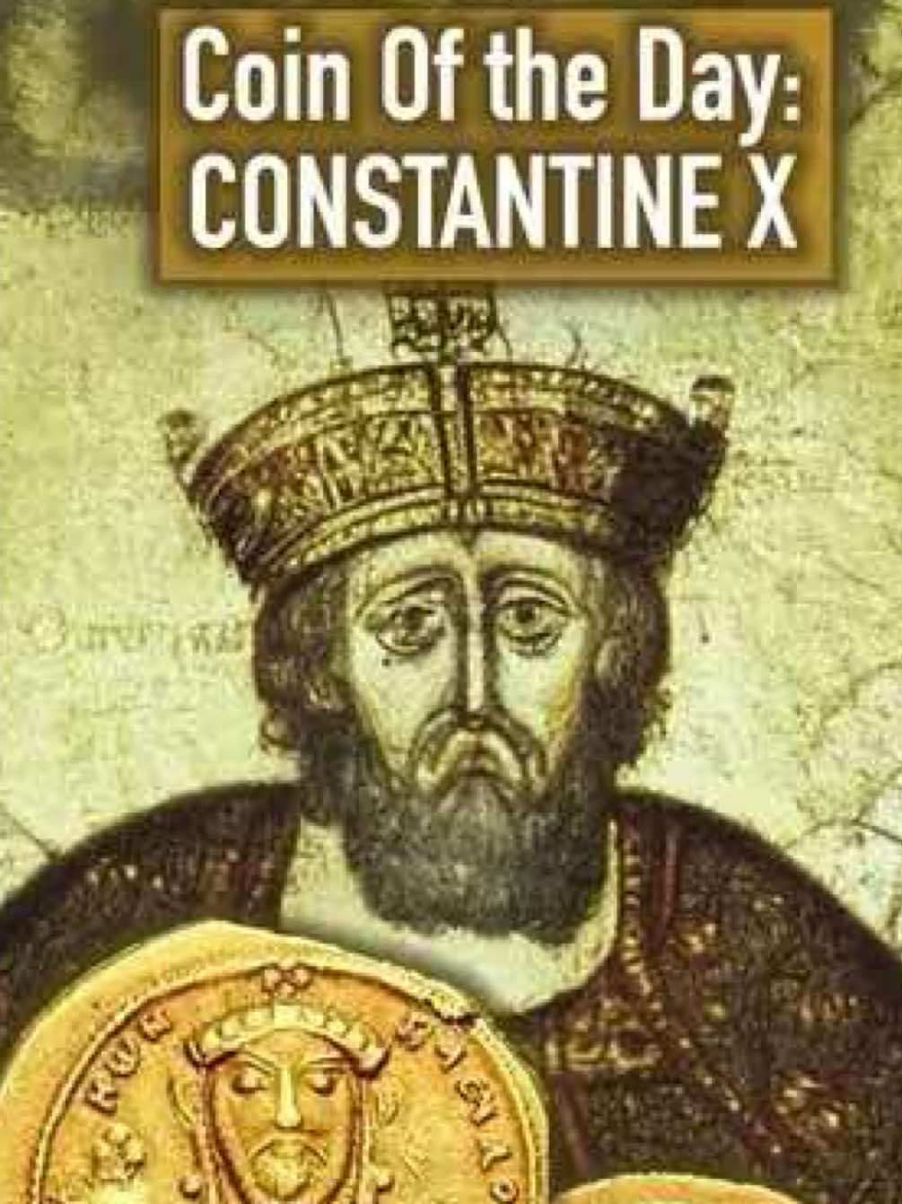 A post by @bullionshark on TikTok caption: Over 950 years old. Solid gold. Still shining. ⚡️🪙 This Byzantine Constantine X gold nomisma (1059–1067 AD) survived empires, wars, and centuries—and still graded Choice AU 4/4. Imagine the stories this coin could tell. Would you add a piece of Byzantine history like this to your collection? 👑👇 #byzantinecoins #ancientcoins #coincollecting #numismatics #goldcoins #coincollector #historylovers #bullionshark #ancienthistory #todayincoinhistory