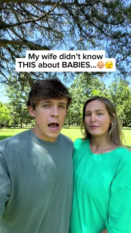 A post by @taylorrandsoph on TikTok caption: Wait is this actually true or no??😅🫣 #taylorandsoph #couple #babies #funny #toddler #fail #husbandwife 