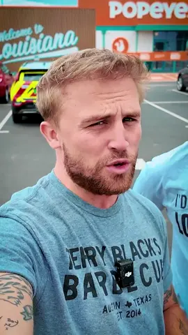 A post by @joshandjase on TikTok caption: Watch us try Popeyes for the first time! 