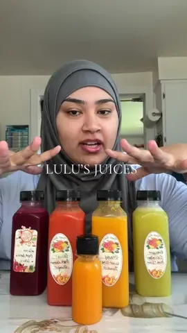 A post by @sharmineats on TikTok caption: Trying out a small business’s freshly squeezed Juices, these are amazing for detoxing! 🥤🍎🍉🍊🍋🍍 you guys can contact her through Instagram: a_zakiya #freshlysqueezed #lulusjuices #smallbusiness #michigancheck #tastetest 