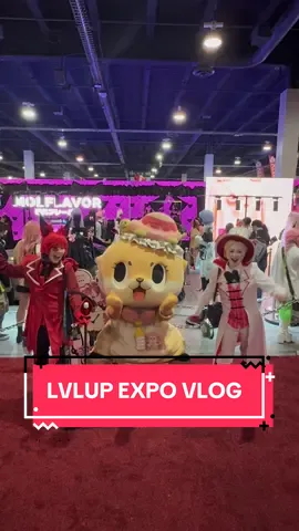 A post by @aeonik on TikTok caption: LVL UP VLOG!! #lvlupexpo #hazbinhotel #cosplay