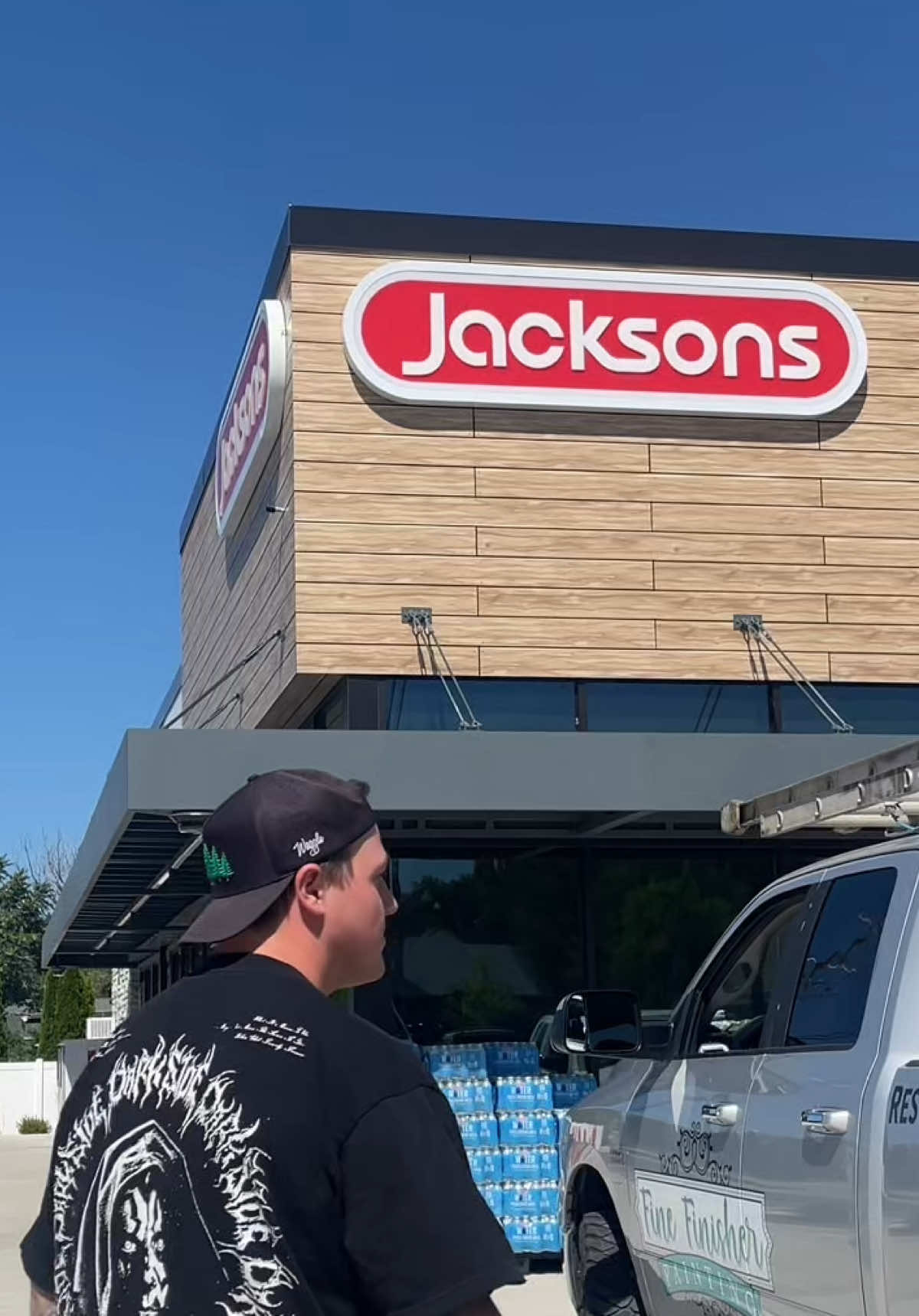 A post by @datrashmaaan on TikTok caption: A fancy blue collar mimosa at @jacksonsfoodstores #letsgo #sponsored #boydinner #bluecollar 