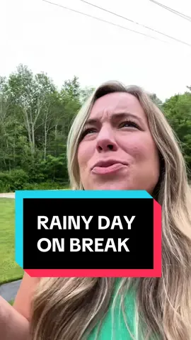 A post by @bored_teachers on TikTok caption: A rainy summer day in? Don't mind if I do. ☔