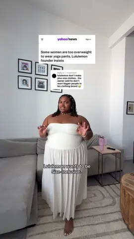 A post by @samyra on TikTok caption: It’s interesting how they always say one thing but do the opposite when it comes to plus-size customers…anyways🤸🏽‍♀️✨I’ll have more to say when I go return this dress