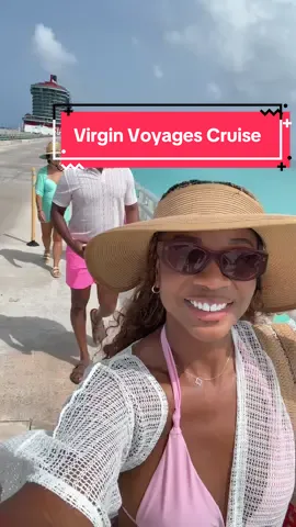 A post by @mrs.iheanacho on TikTok caption: Virgin Voyage review: 10/10! #cruise #blacklove #travel #fyp 