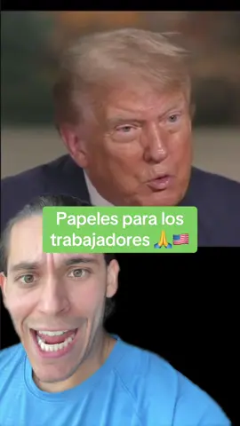 A post by @carlos_eduardo_espina on TikTok caption: Trump asegura que le dará papeles a muchos trabajadores migrantes 🙏🇺🇸
