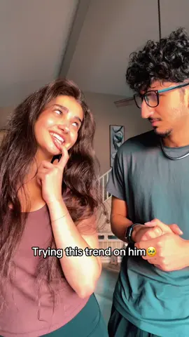 A post by @lala_sadii on TikTok caption: I TRAUMATIZED HIM😭 he had no idea what this trend is haha 