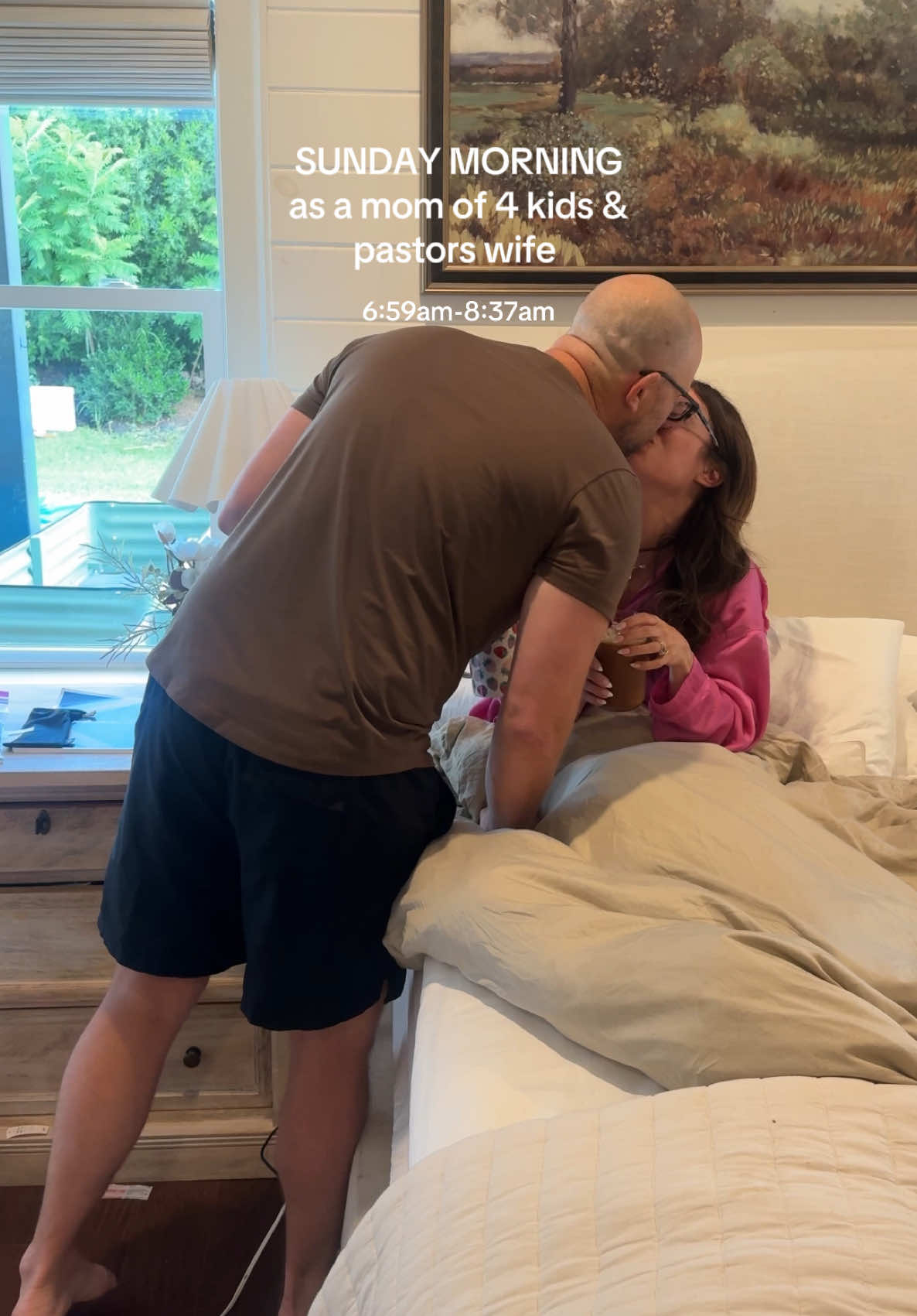 A post by @cecilybauchmann on TikTok caption: It was a car makeup otw to church kinda morning👌🏼🧚🏼‍♀️✨I am loving Sam being home on Sunday mornings to help me with the kids but I can’t get used to it bc we launch so soon! #motherhood #morningroutine #momsoftiktok  #sundaymorning #sundayreset 