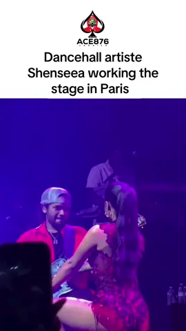 A post by @ace876media.ent1 on TikTok caption: Dancehall artiste Shenseea working the stage in Paris  