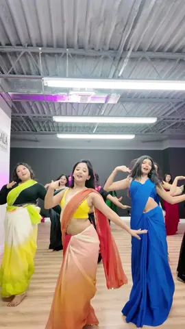 A post by @rajaniyonjan on TikTok caption: @Dance Room Global Had the sweetest time hosting BollySaree dance workshop with the stunning girls in sarees- unforgettable! #danceroomglobal #danceroomglobalworkshop 