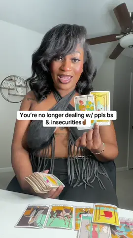 A post by @intuitivemo on TikTok caption: You gotta put you first👋‼️ #intuitivemo #spiritualtiktok #tarotreading #karma 
