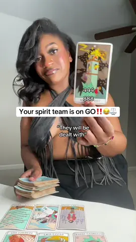 A post by @intuitivemo on TikTok caption: Oh they not fooling around😂💀 #intuitivemo #karma #spiritualtiktok #tarotreading 