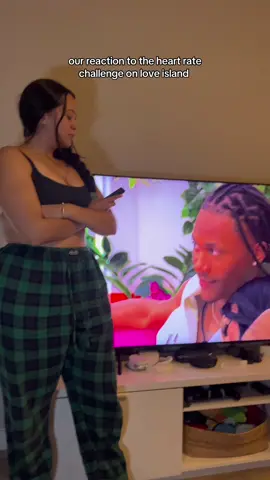 A post by @alexandjessicaa on TikTok caption: Heart rate challenge caused a lot of DRAMA 🤭what are we thinking #loveislandusa #alexandjessicaa 