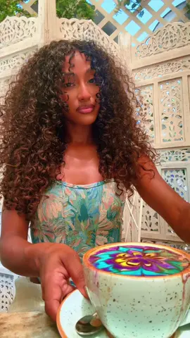 A post by @official_janina on TikTok caption: When your latte almost spills all over you… 😅