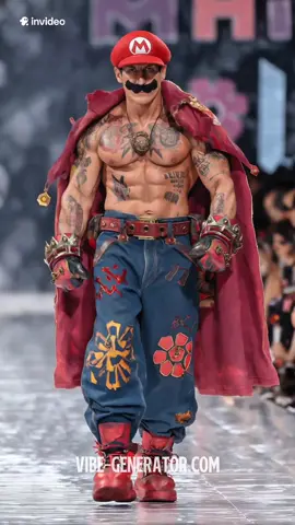 A post by @vibegenerator on TikTok caption: Fierce Fashion Runway – Shrek, Homer Simpson, Mario, Patrick Star & More! Order best-selling ads for your business or a personalized video featuring your face at VibeGenerator.ai. We create all kinds of videos, from clips and trailers to personalized video gifts featuring your face. Access AI video guides, some of my prompts, and exclusive extra content by visiting our Patreon: patreon.com/Vibe_Generator #shrek #homersimpson #mario #patrickstar #fashionrunway #cartoons #style #fierce #invideoai