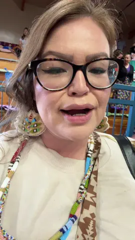 A post by @desiraedesnomie on TikTok caption: Of course my friend @LARC had to feed me her AMAZING frybread and homemade Saskatoon jam! She’s the best!! Was so good to see you!! Thank you for feeding us! 🩷 #powwowfoodreviewwithdes 