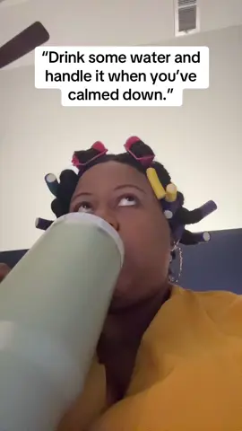 A post by @reesamteesa on TikTok caption: Oh I am calm. #reesateesa #viralvideo #fyp #calmdown #laugh #therose 