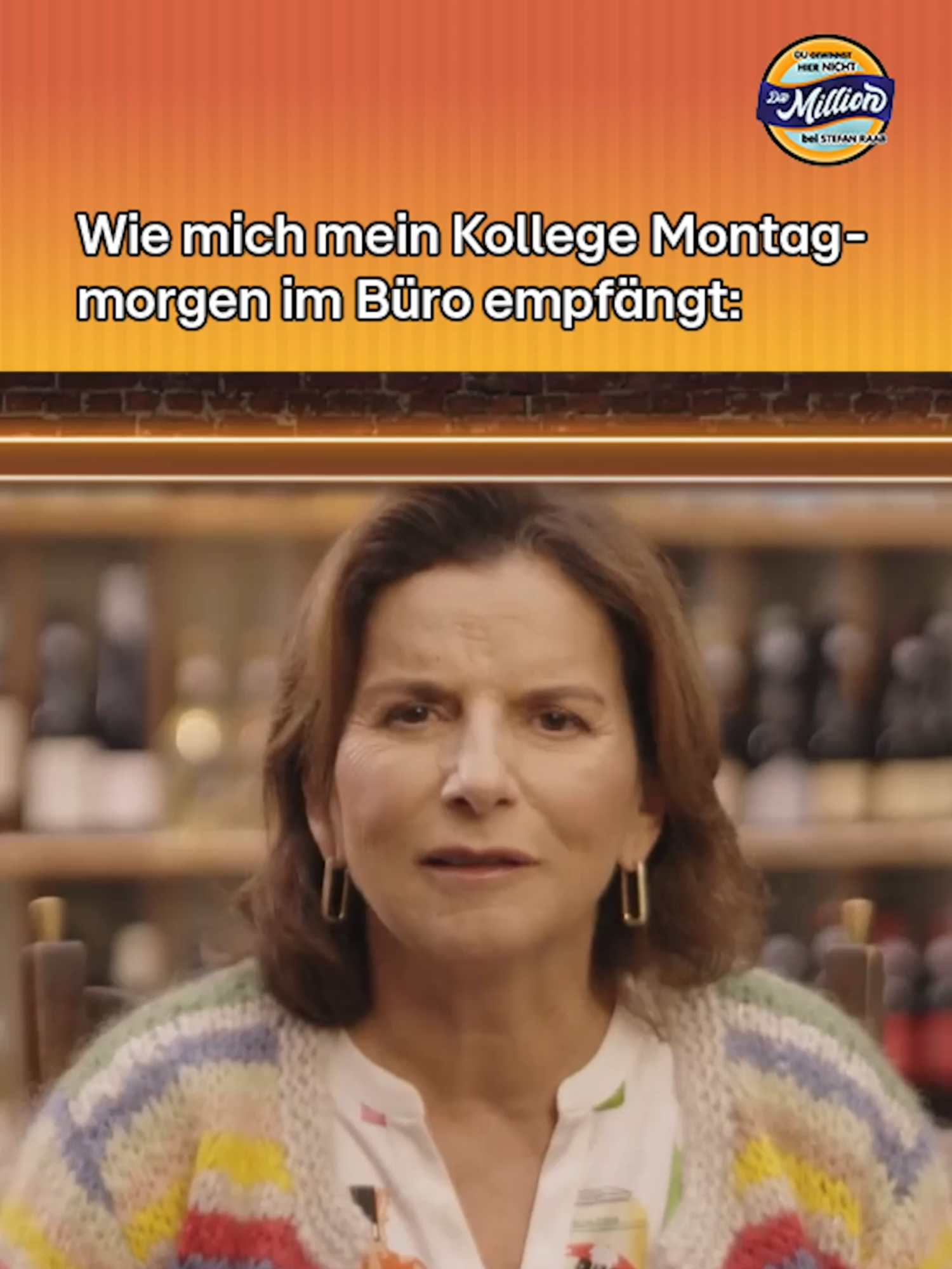 A post by @dghndm.beistefanraab on TikTok caption: Die Frage ist doch nicht OB, sondern WANN der Kater verschwindet 😭 #DGHNDMBSR #DGHNDM #DuGewinnstHierNichtDieMillionBeiStefanRaab #StefanRaab #RTLPlus #RTL #claudiaobert