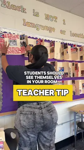 A post by @miss.sweet.tea on TikTok caption: Teacher Advice: Leave space for student work, inside jokes, birthday posters, and shared memories. The dopest rooms feel alive — because they grow with the class culture, not just the teacher’s vision. Check out the REAL TEAcher Handbook for all the real tea and strategies you can actually use!   #teachersoftiktok #teacher #newteacher #teacherlife #blackteacher #teacherTraining 