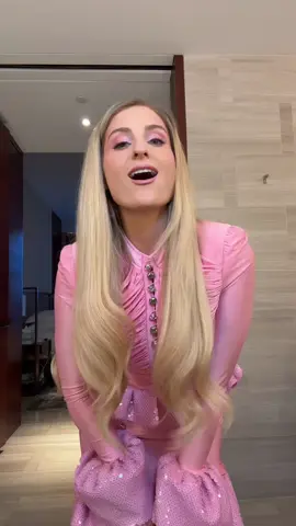 A post by @meghantrainor on TikTok caption: did my own make up…u like? 💕🌸💖🌷🎀💘🩷