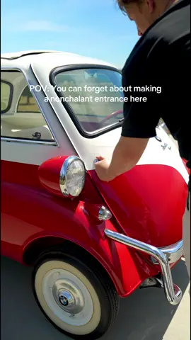 A post by @bmw on TikTok caption: Living in my own little bubble and lovin’ it. 🫧  #BMWClassic #BMWIsetta #BMWlove #fyp 