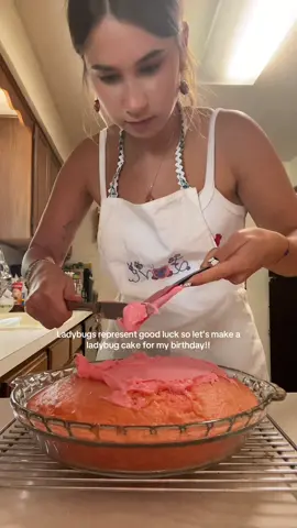 A post by @jillsta on TikTok caption: Making this year lucky !!!! 🥳 #24 #asmr #baking #birthday 