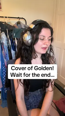 A post by @gina_meredith_ on TikTok caption: New Cover! The real shock at the end after hitting the high note! #fyp #kpop #cover #kpopdemonhunters #golden 