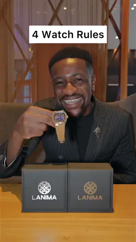 A post by @mr.dasante on TikTok caption: Four Watch Rules @Lanima Watches #fashion #style #TikTokFashion 