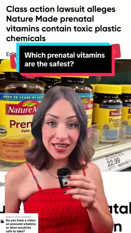 A post by @antiplasticlady on TikTok caption: Replying to @Chey Lead contamination is a big problem in prenatal vitamins - try and opt for one without added calcium & iron —-> check out the amazing @Dr. Jane #prenatalvitamins #leadcontamination #toxicchemicals 