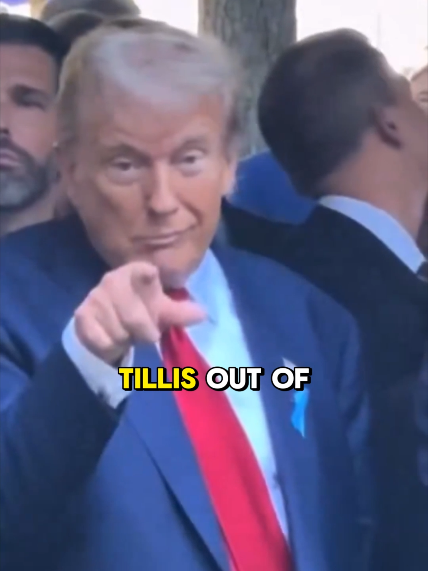 A post by @bonginoinc on TikTok caption: President Trump RETIRED a fake "Republican" U.S. Senator with just ONE Truth Social post. That's power 💥 #fyp #donaldtrump #maga #politics #thomtillis #bigbeautifulbill #daddy