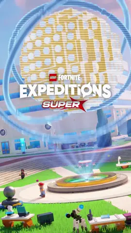 A post by @fortnite on TikTok caption: Gather the squad to check out @legofortnite Expeditions! Team up to take on missions, check out Hero Classes, new weapons, and more.