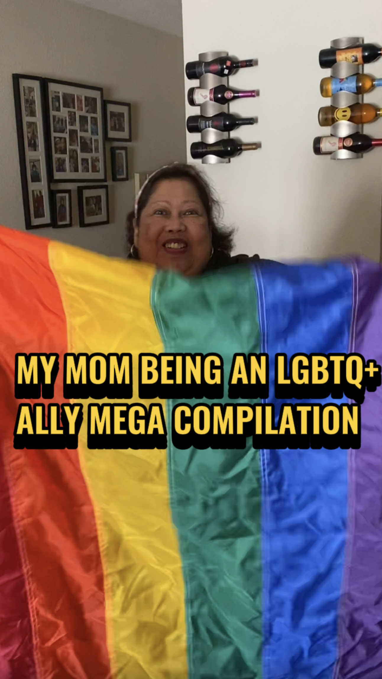 A post by @otakoyakisoba on TikTok caption: Before Pride Month officially ends around the world, here is a mega compilation of our Mama LuLu being a huge LGBTQ+ ally. 🏳️‍🌈🏳️‍⚧️